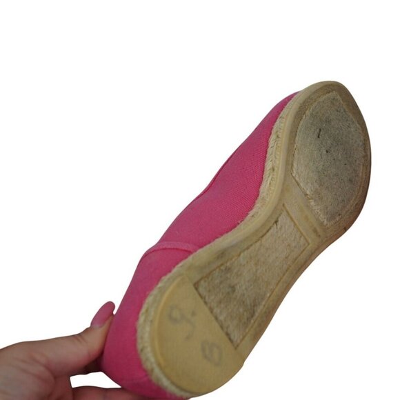 Talbots Womens Pink Canvas Espadrilles Flats Size 9.5 - Picture 6 of 9